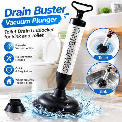 Drain unblocker plunger - drain,