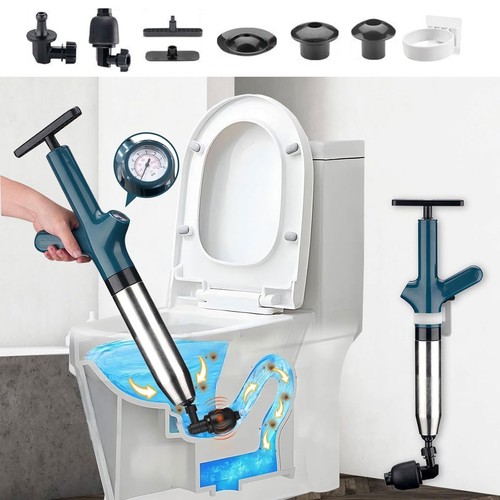 Stainless steel toilet - steel, plunger