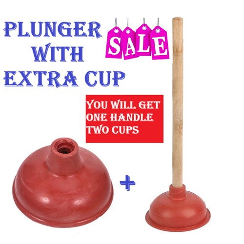 Large toilet plunger with 43cm - large,