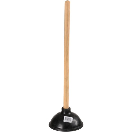 Wood handle rubber plunger - , for