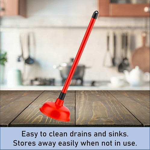 Red sink plunger - red,
